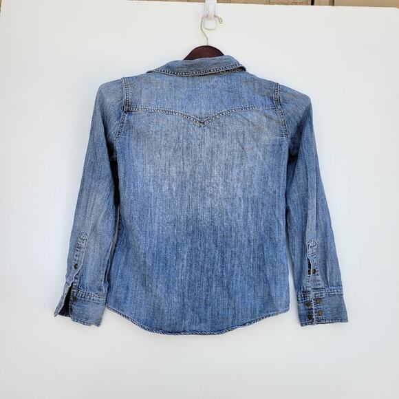 Madewell Willow Wash Western Shirt XS - Picture 4 of 11